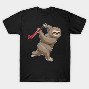 Sloth Hockey Hockey bat T-Shirt